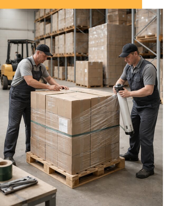 Упаковка и паллетирование грузов от 3640 руб: защита и крепление