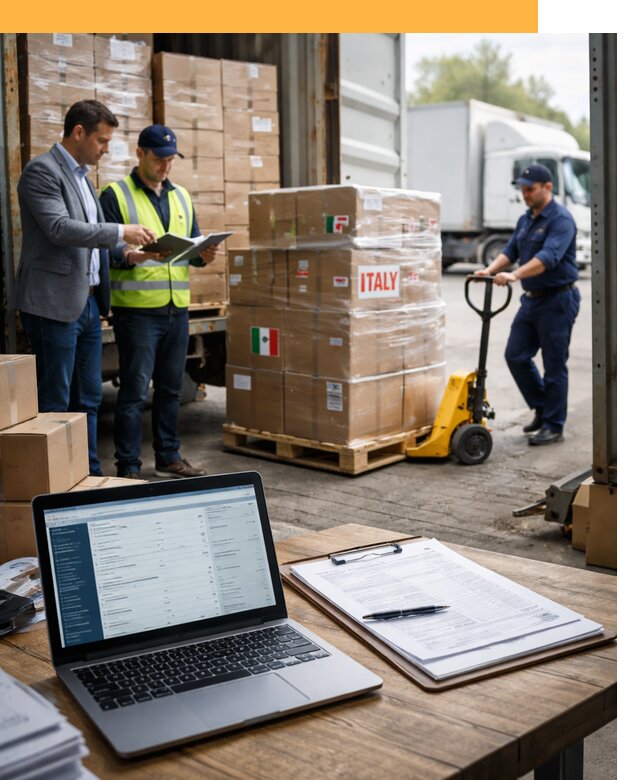 Доставка грузов из Италии: морские и авиаперевозки от 18722