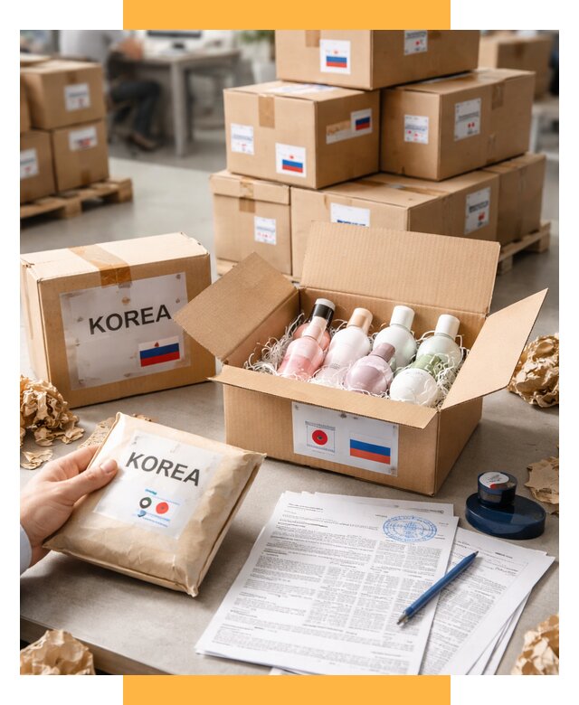 Доставка косметики из Кореи от 8841 р. под ключ | СетСервис-Кгн