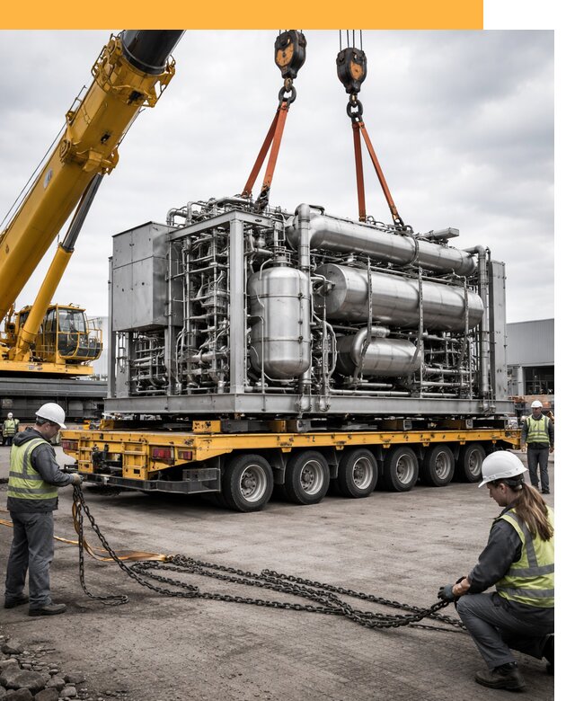 Перевозка тяжеловесных грузов по миру от 156015 руб