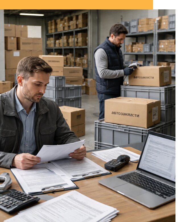 Таможенное оформление автозапчастей по выгодным тарифам от 8841